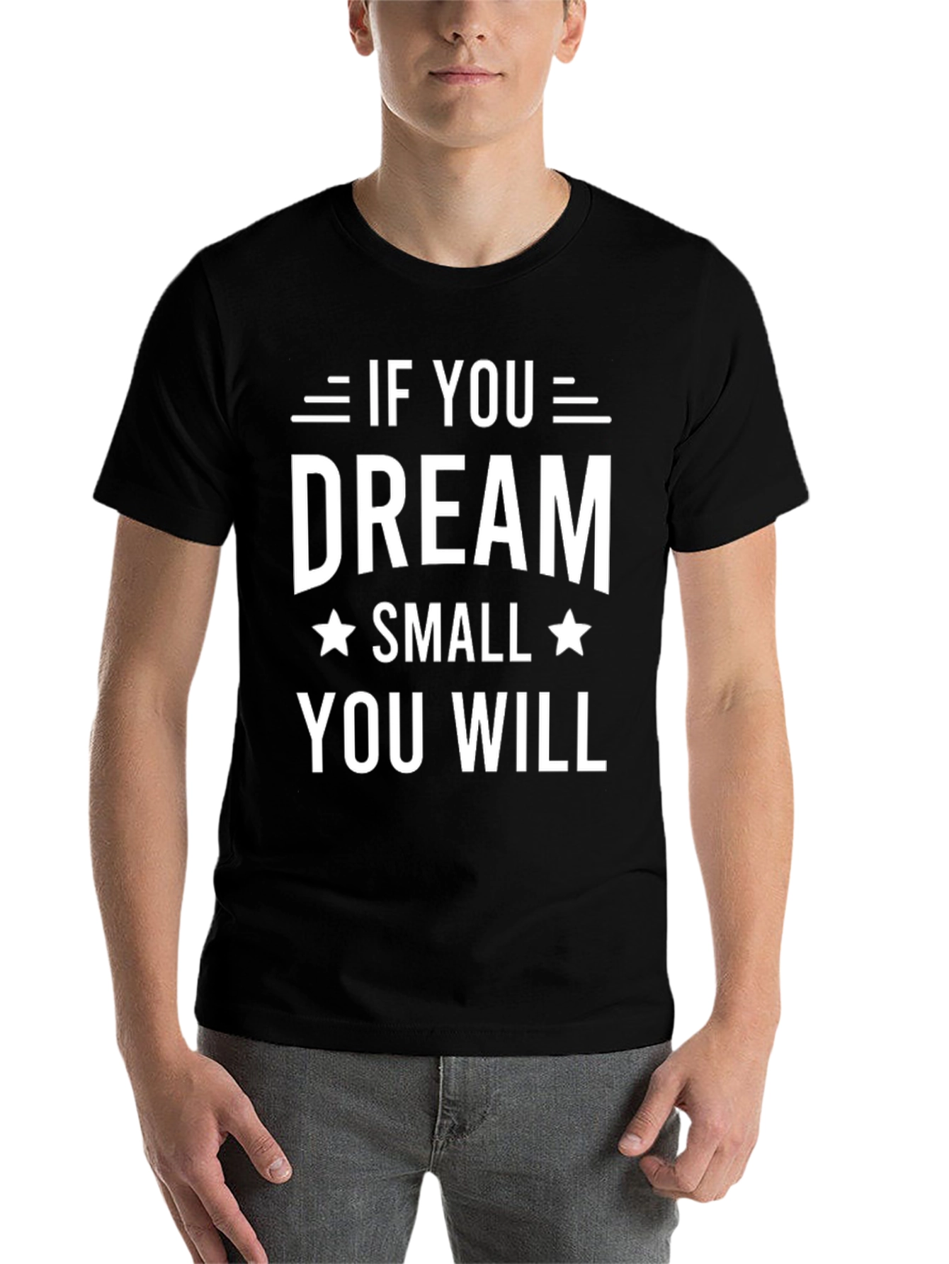 Black Dream Small Black Graphic T-Shirt view 7