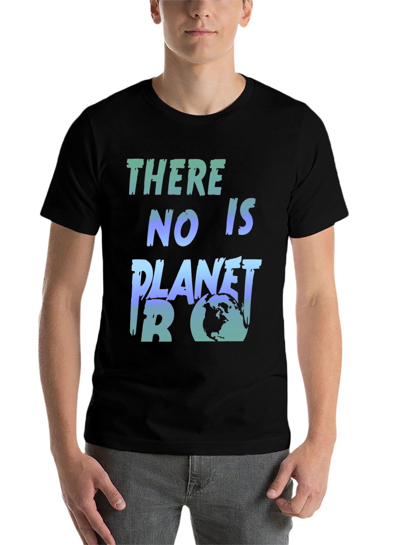 Black There is No Planet B Graphic Tee view 7