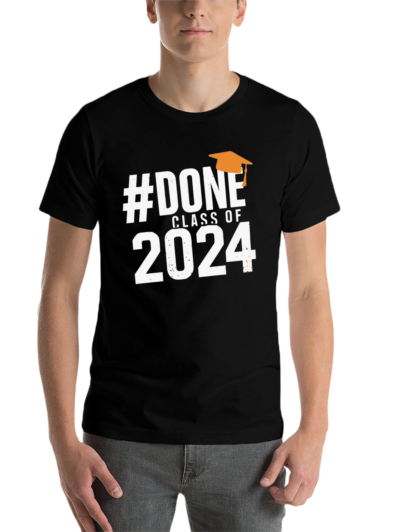 Black Done Class of 2024 Graduation T-Shirt view 7