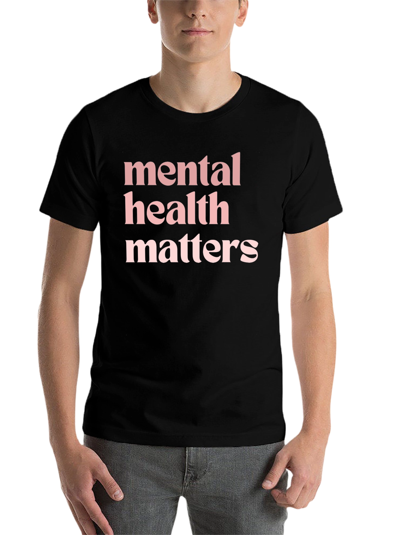 Black Mental Health Matters Graphic T-Shirt view 7