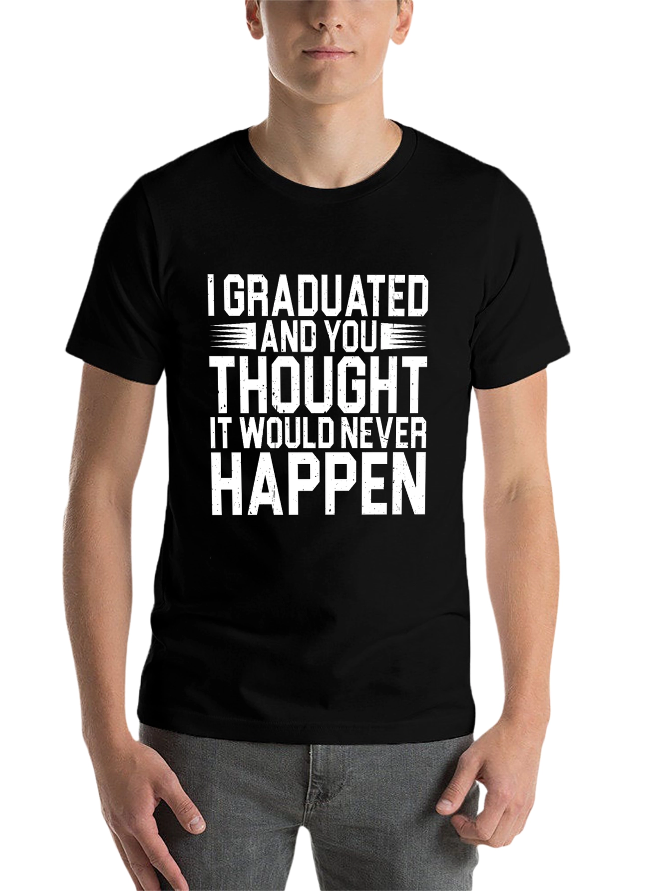 Black Graduated Sarcastic T-Shirt view 7