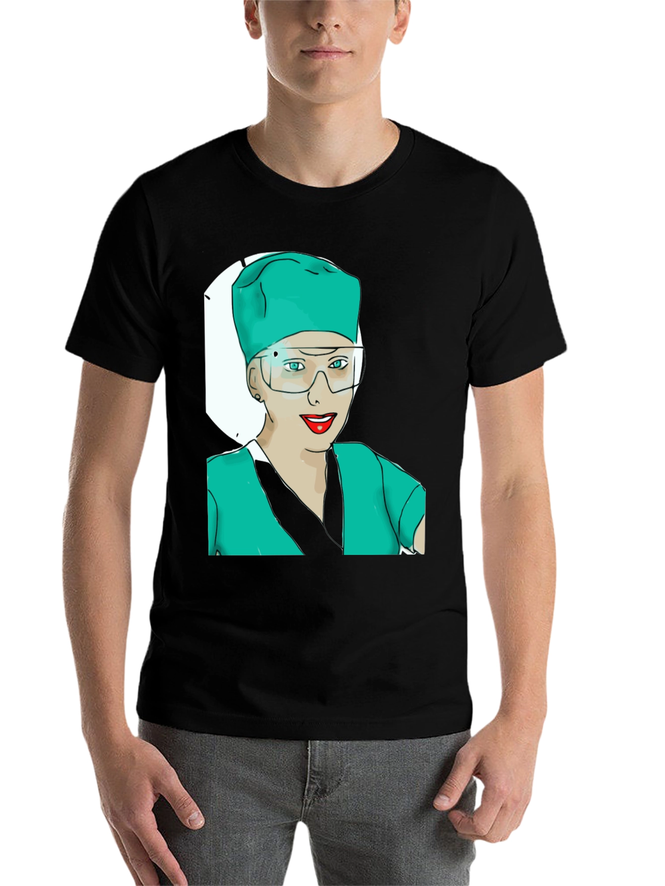 Surgeon Graphic Tee - Black Cotton T-Shirt - 7