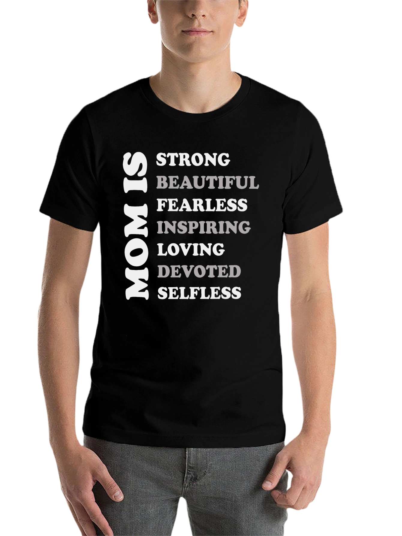 Black Mom Is Strong T-Shirt view 7