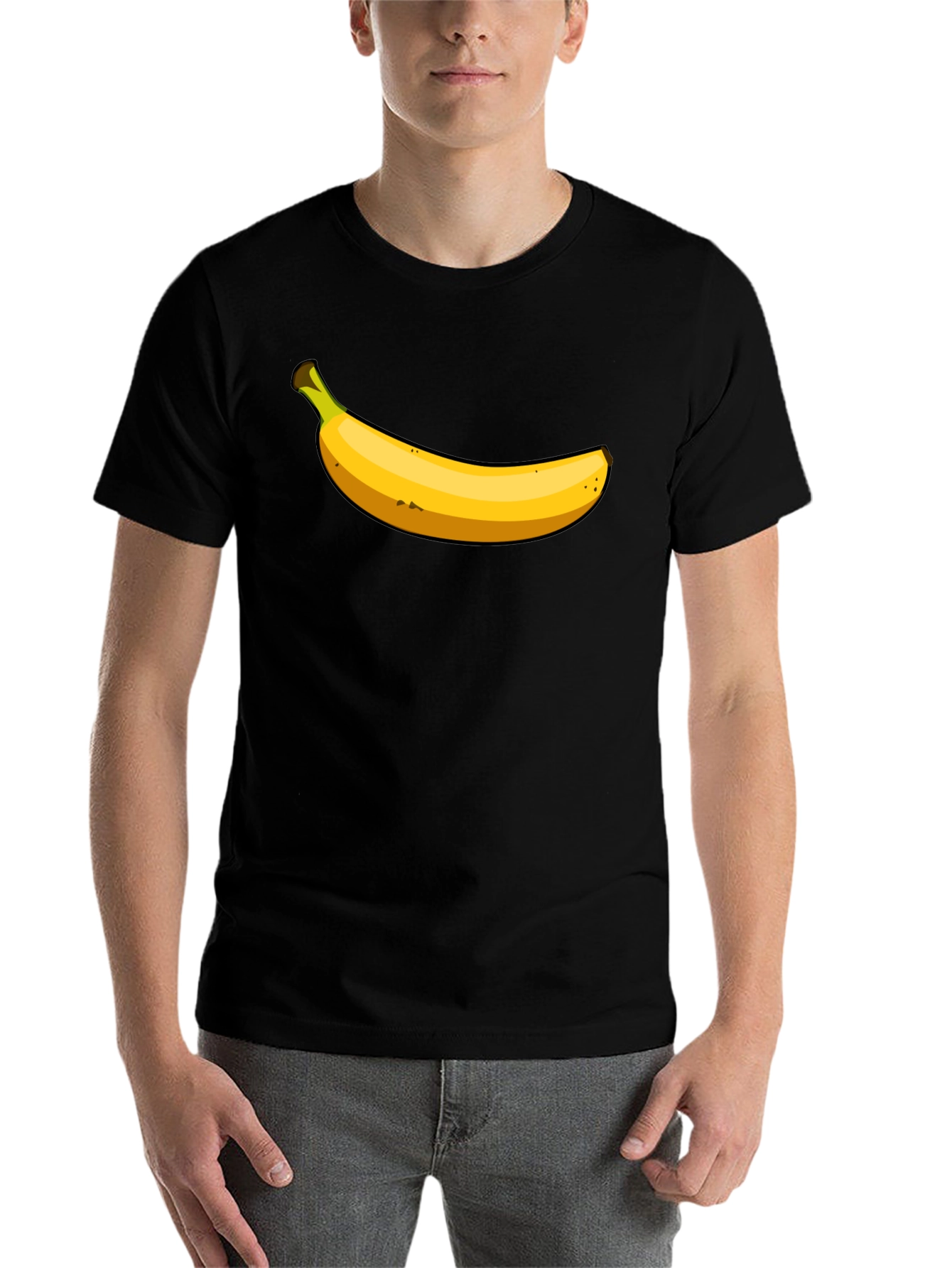 Black Banana Graphic T-Shirt - Funny Fruit Tee view 7