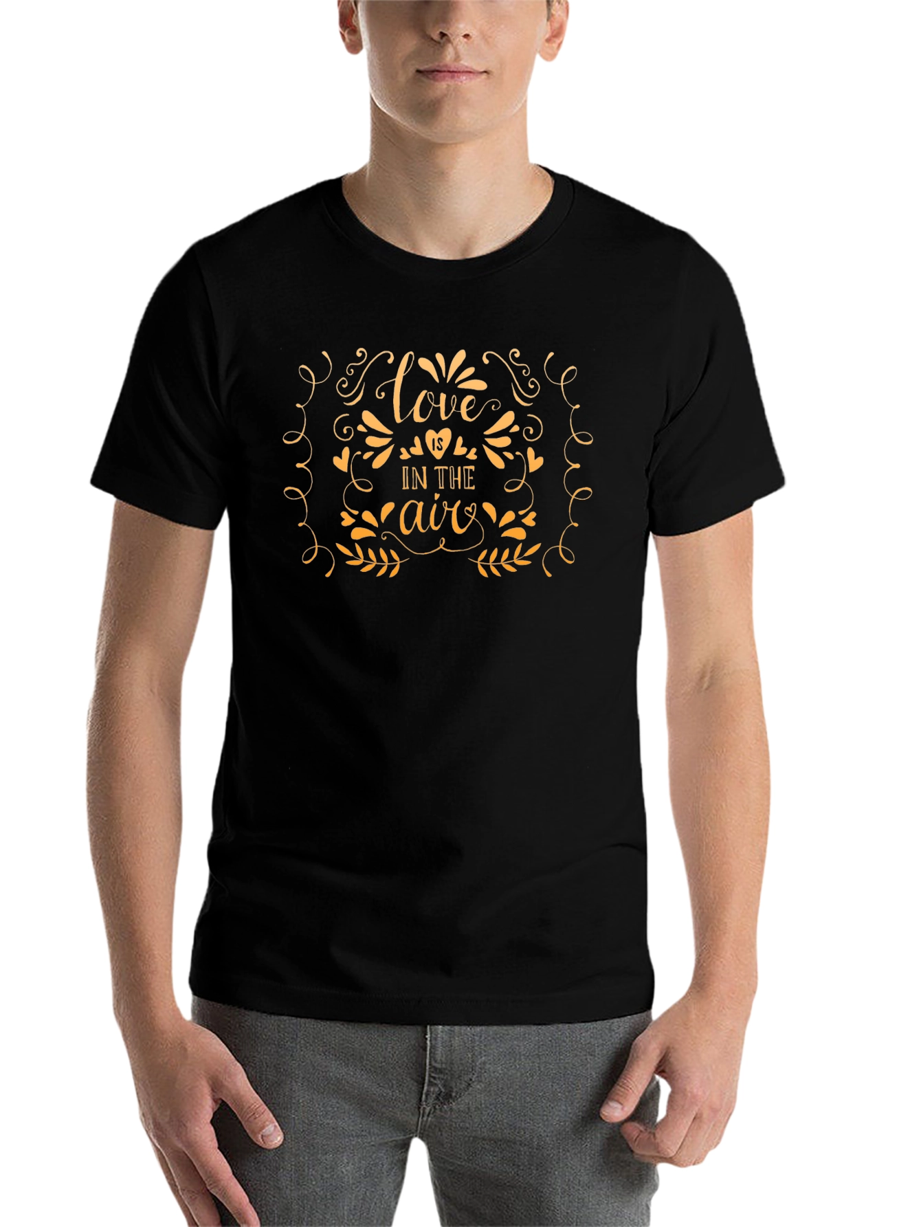 Black Love is in the Air Graphic T-Shirt view 7