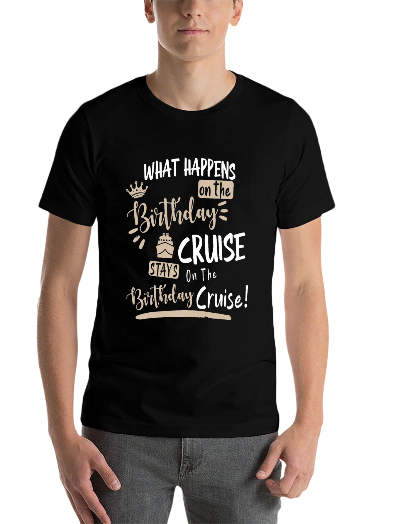 Black Birthday Cruise T-Shirt view 7
