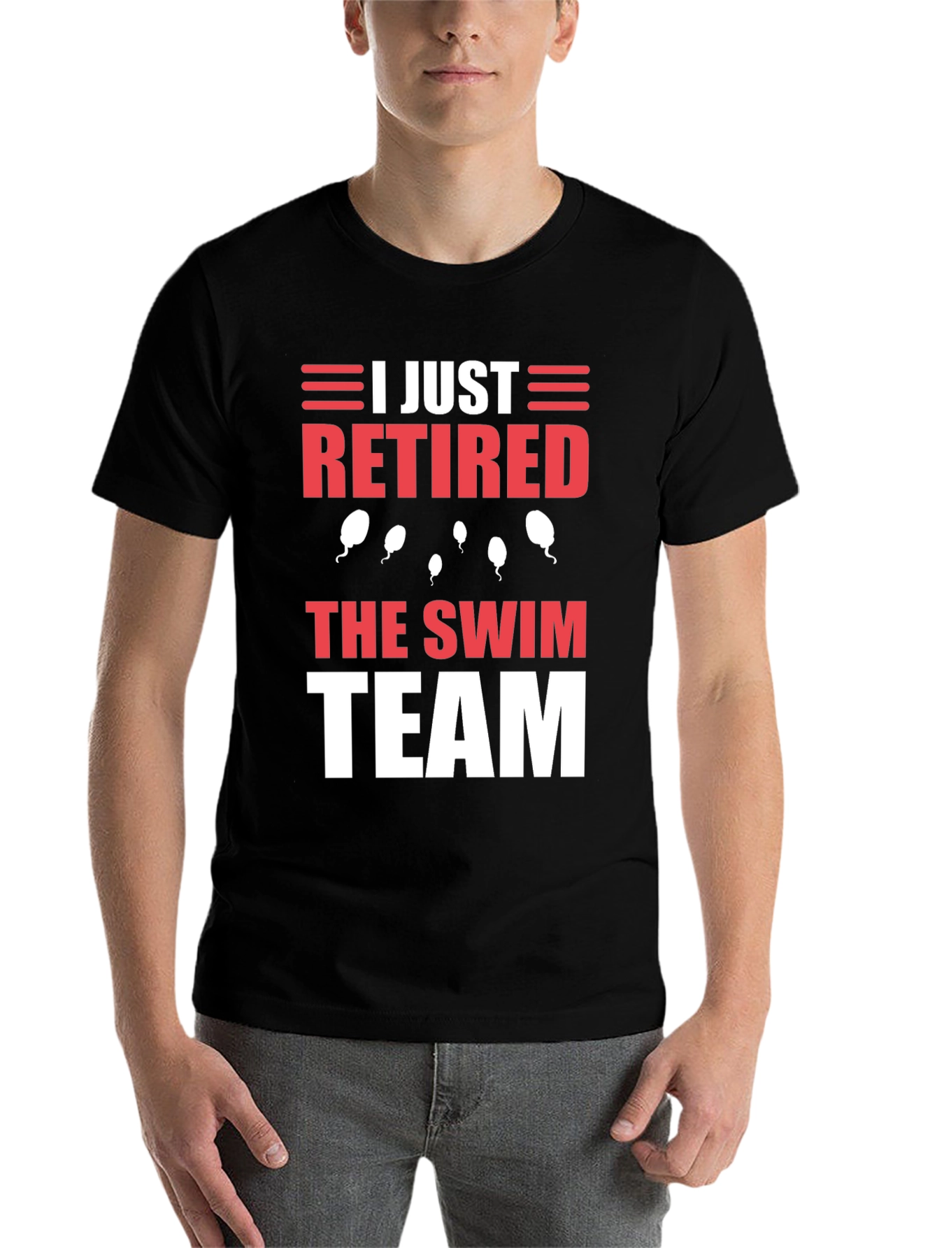 Black I Just Retired The Swim Team T-Shirt view 7