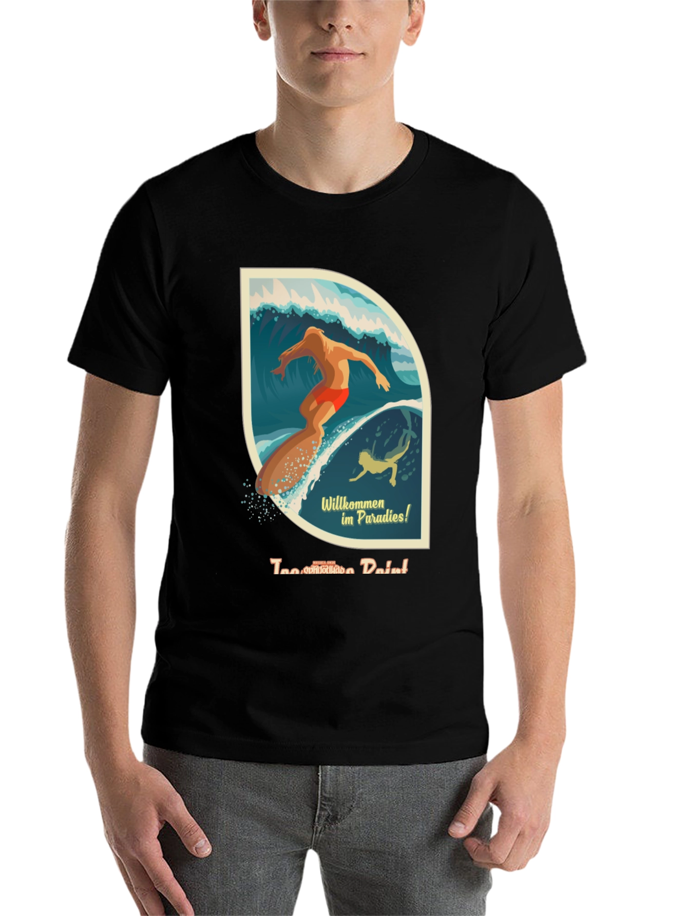 Surfer Paradise Graphic T-Shirt - Cool Vintage Style - 7