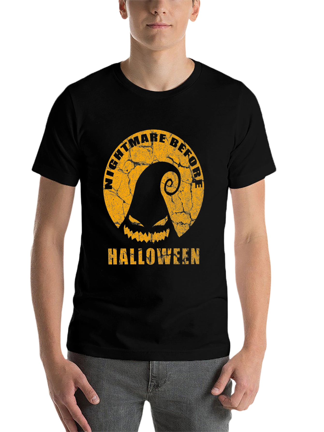 Black Nightmare Before Halloween Graphic Tee view 7