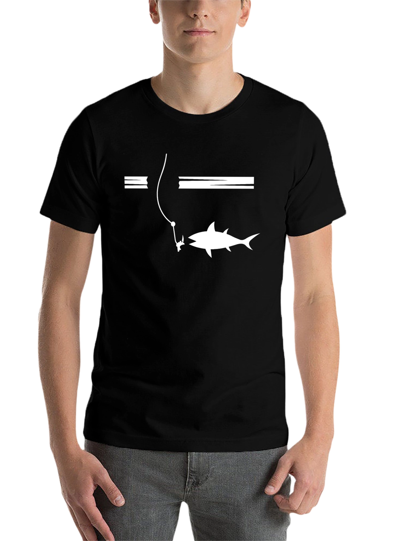 Black Shark Bait Tee - Men's Graphic T-Shirt view 7