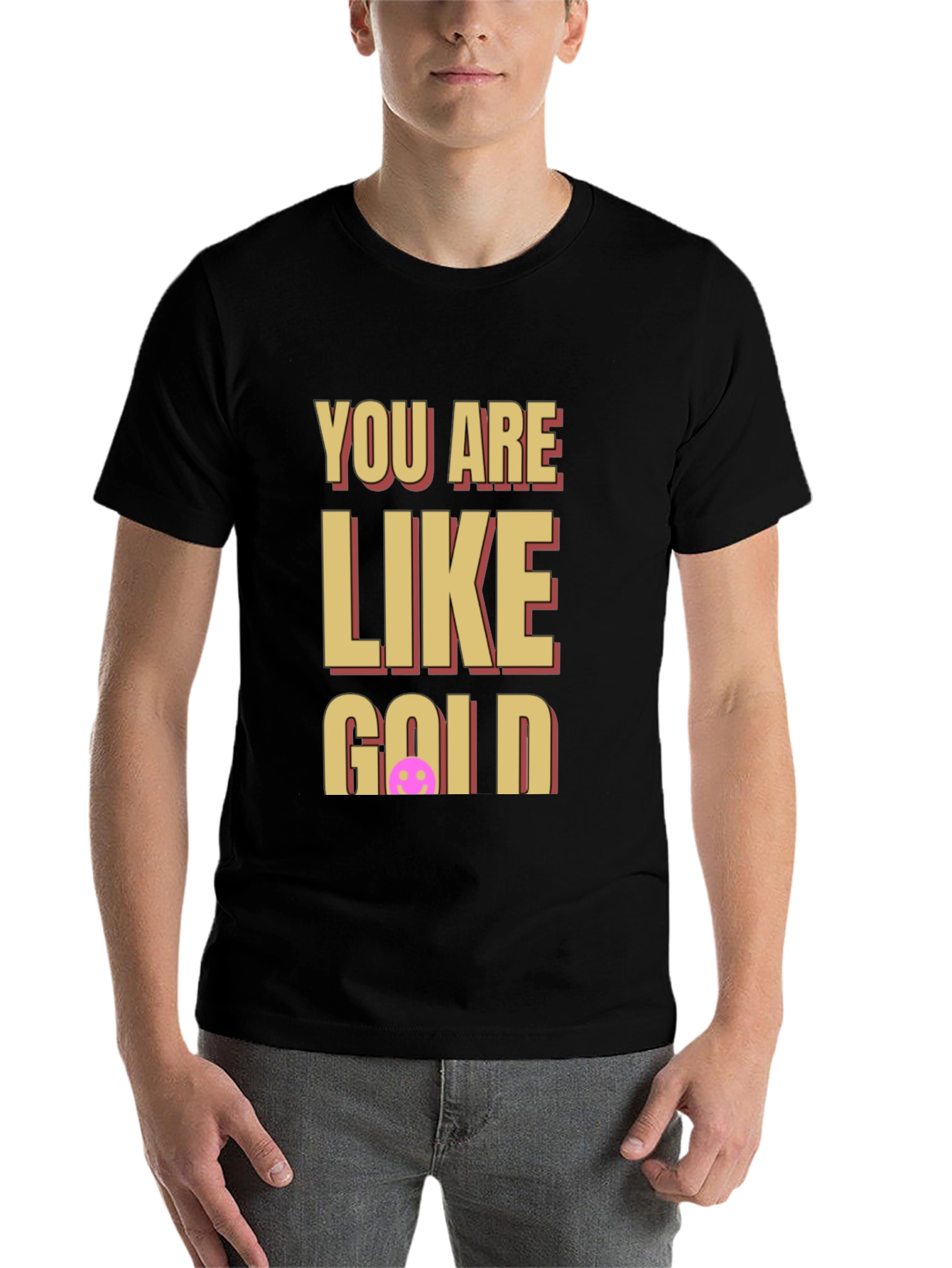 Black You Are Like Gold Graphic Tee view 7