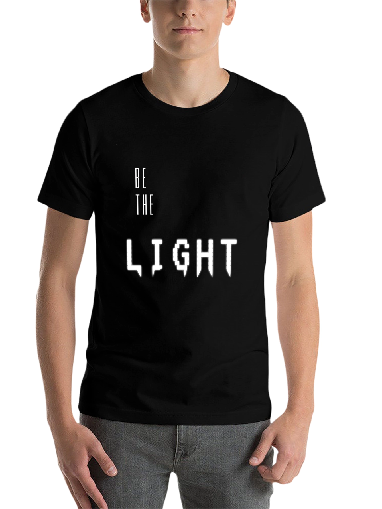 Black Be The Light Black T-Shirt view 7