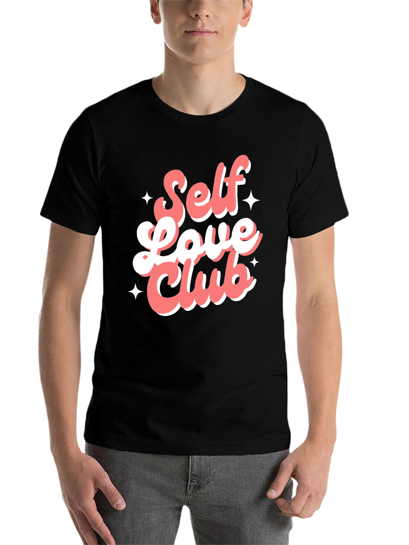 Black Self Love Club Graphic Tee view 7