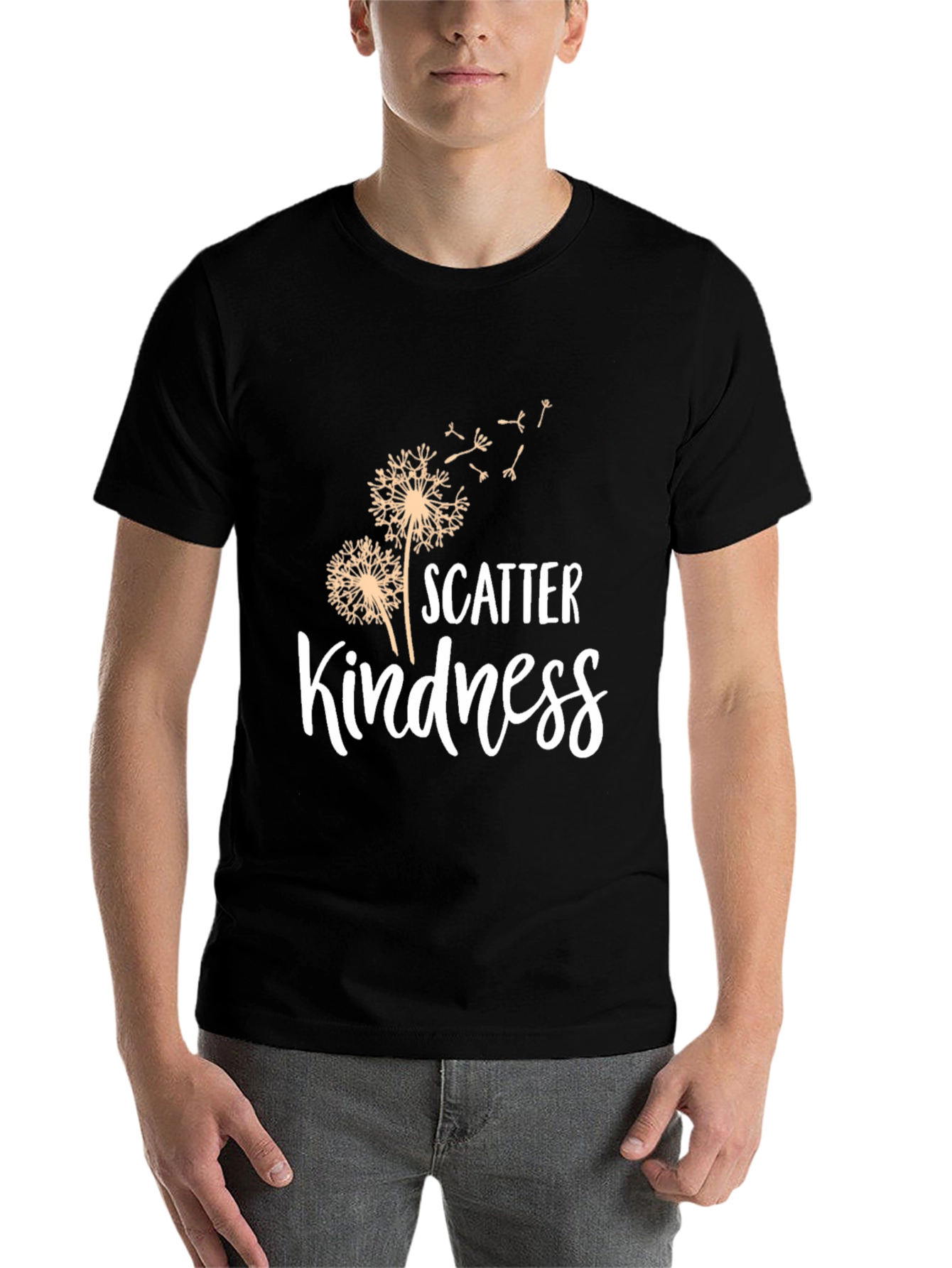 Black Scatter Kindness Graphic Tee view 7