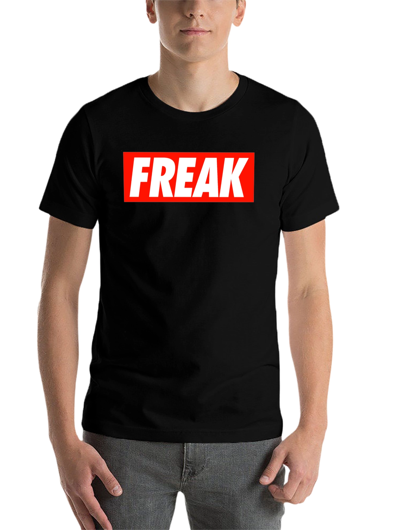 Black Freak Graphic Tee - Bold Statement T-Shirt view 7