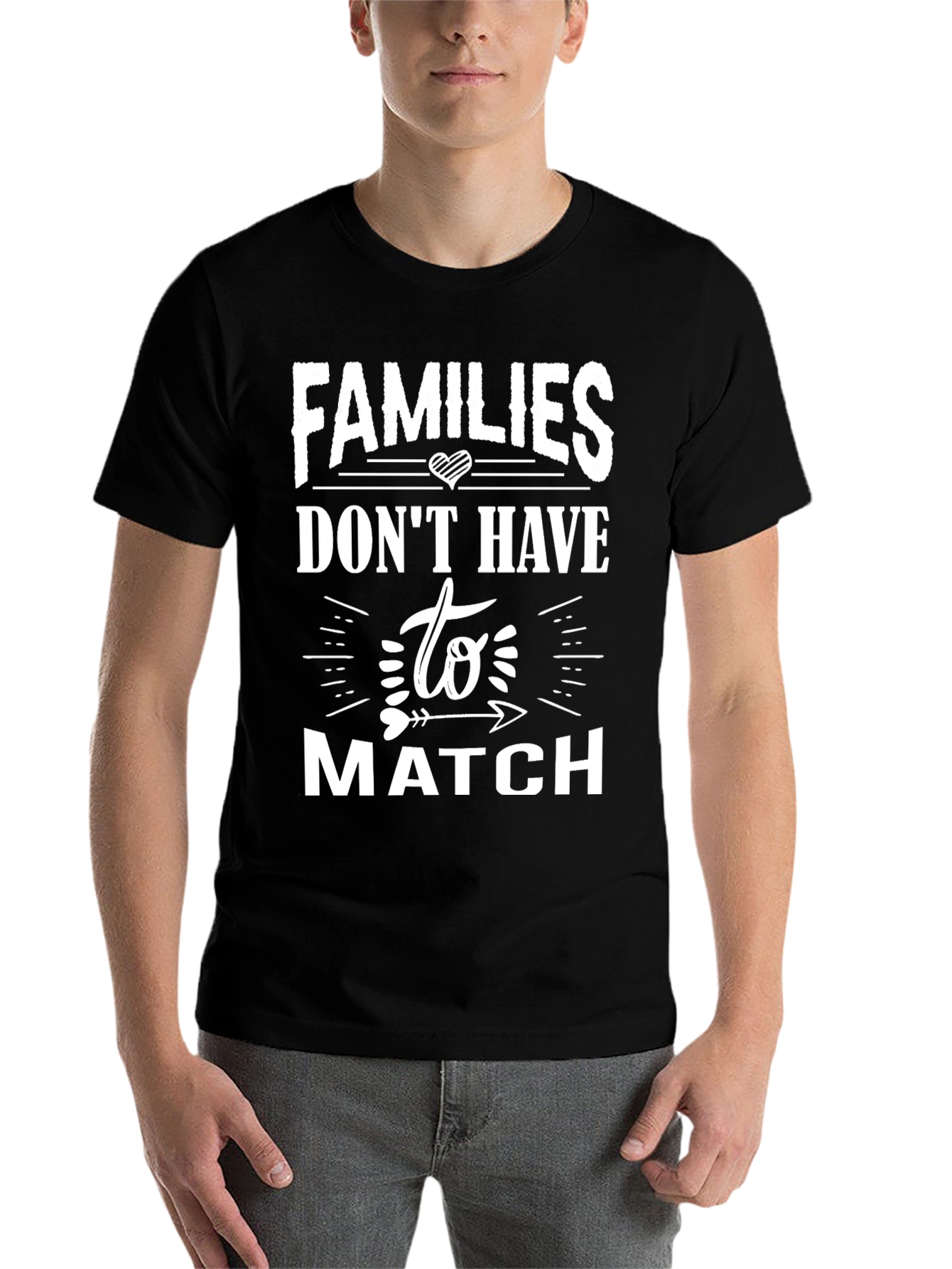 Black Families Don't Have to Match Graphic Tee view 7