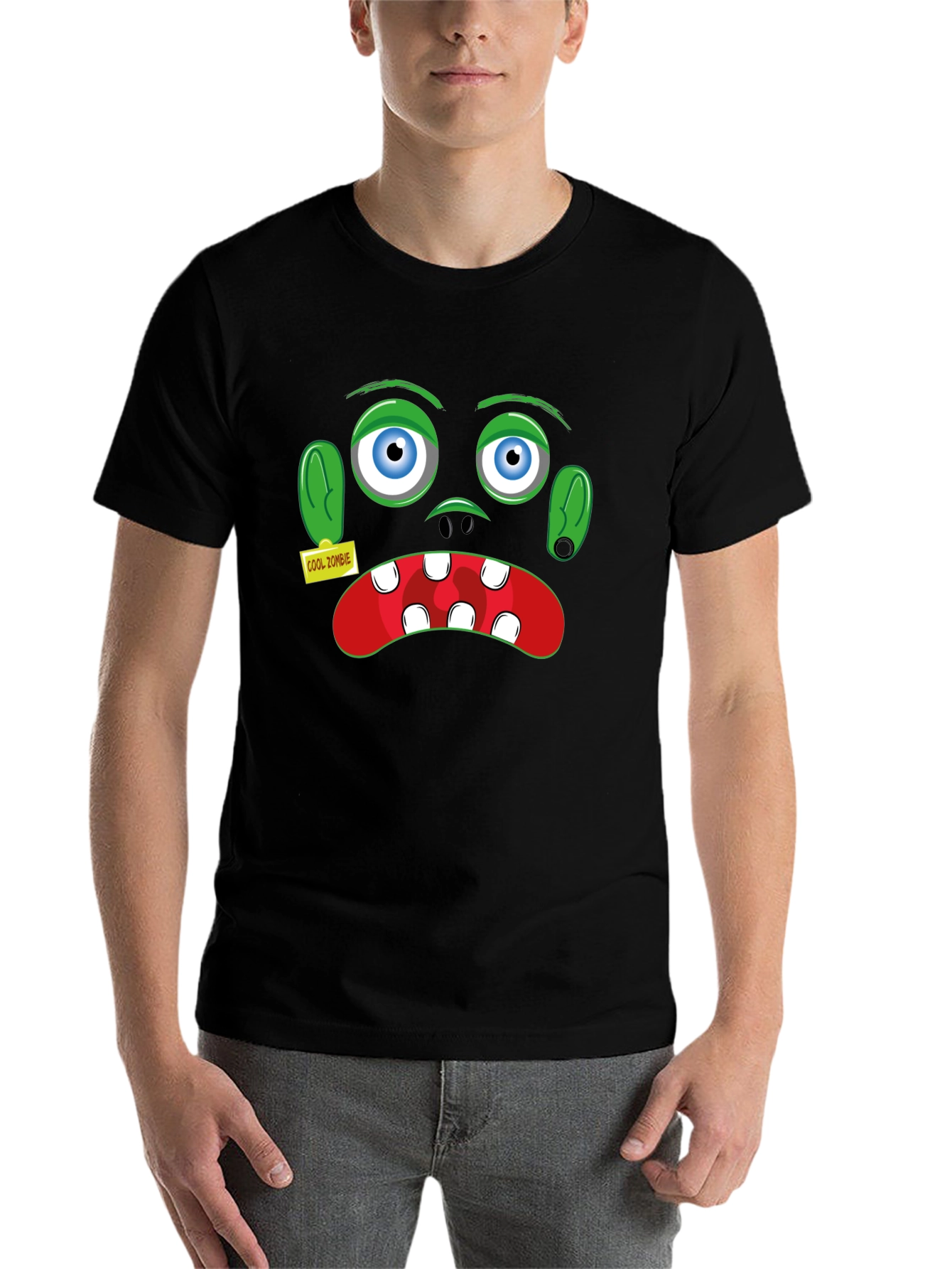 Black Cool Zombie Graphic T-Shirt - Halloween view 7