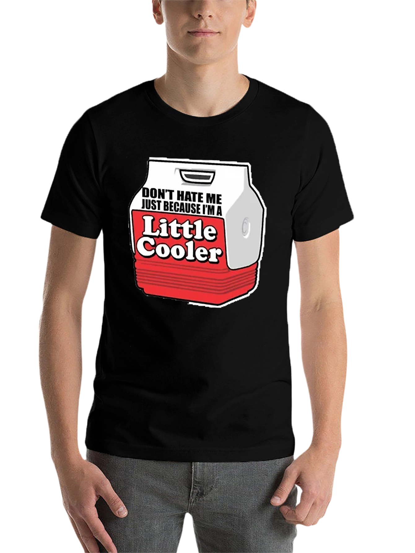 Black Little Cooler Graphic Tee - Funny Novelty Shirt view 7