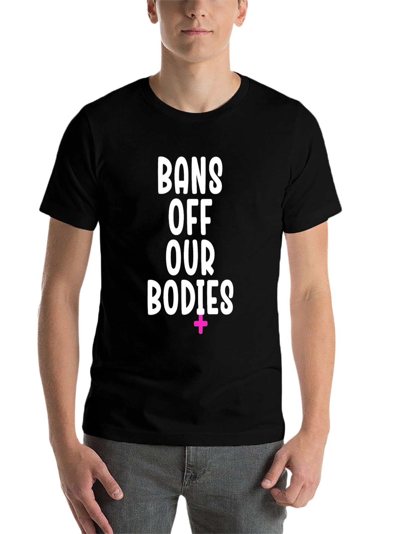 Black Bans Off Our Bodies Graphic Tee view 7