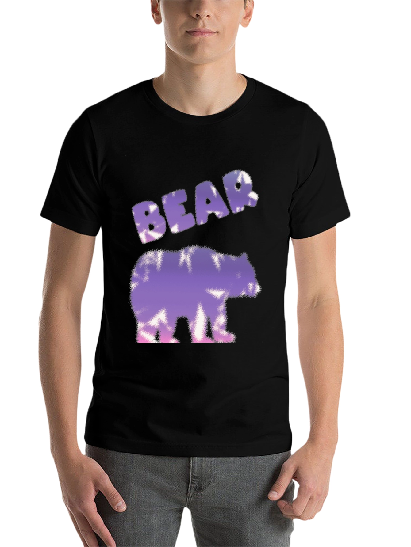 Black Bear Tie-Dye Graphic T-Shirt view 7