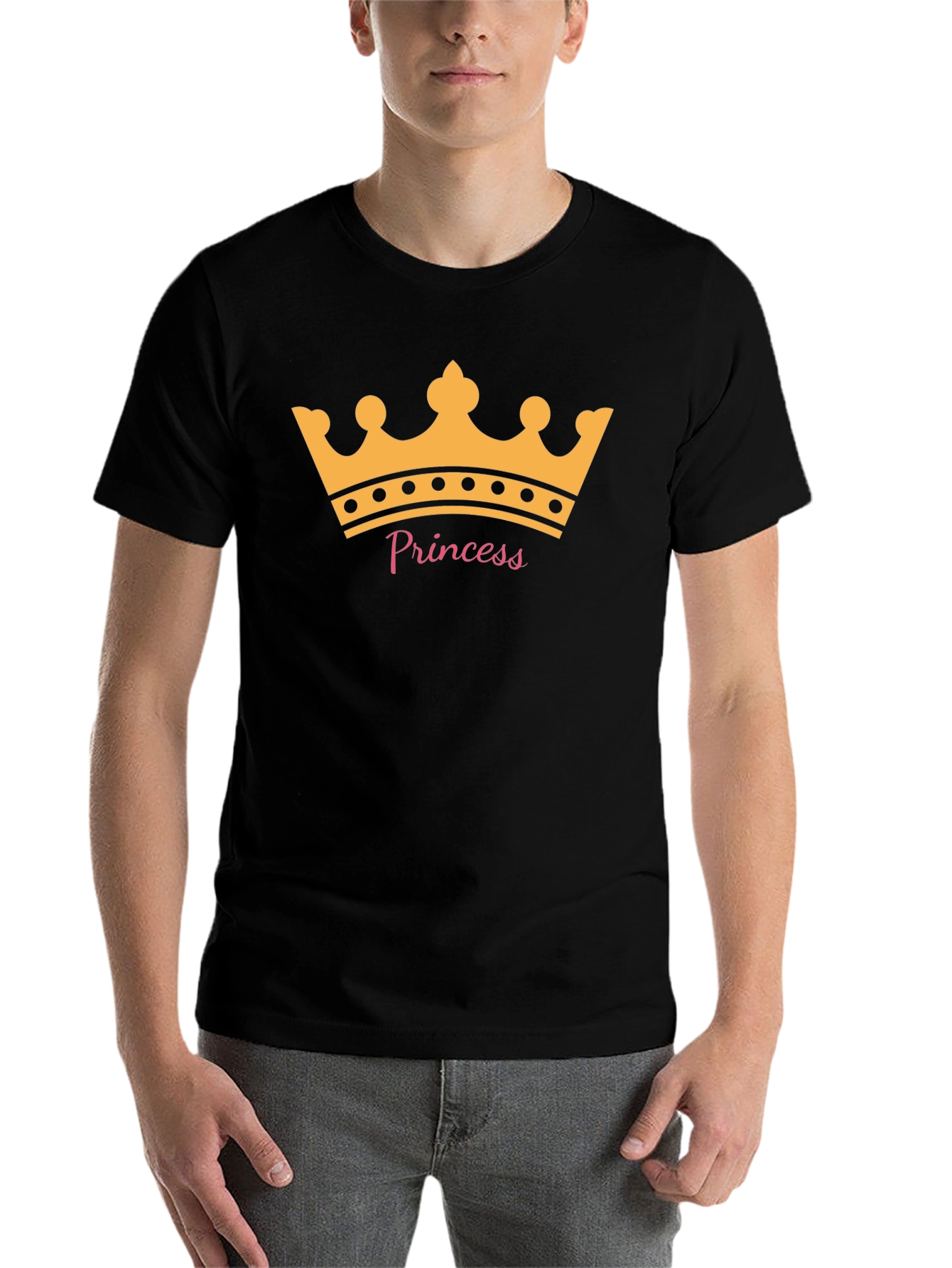 Black Princess Crown T-Shirt - Royal Tee view 7