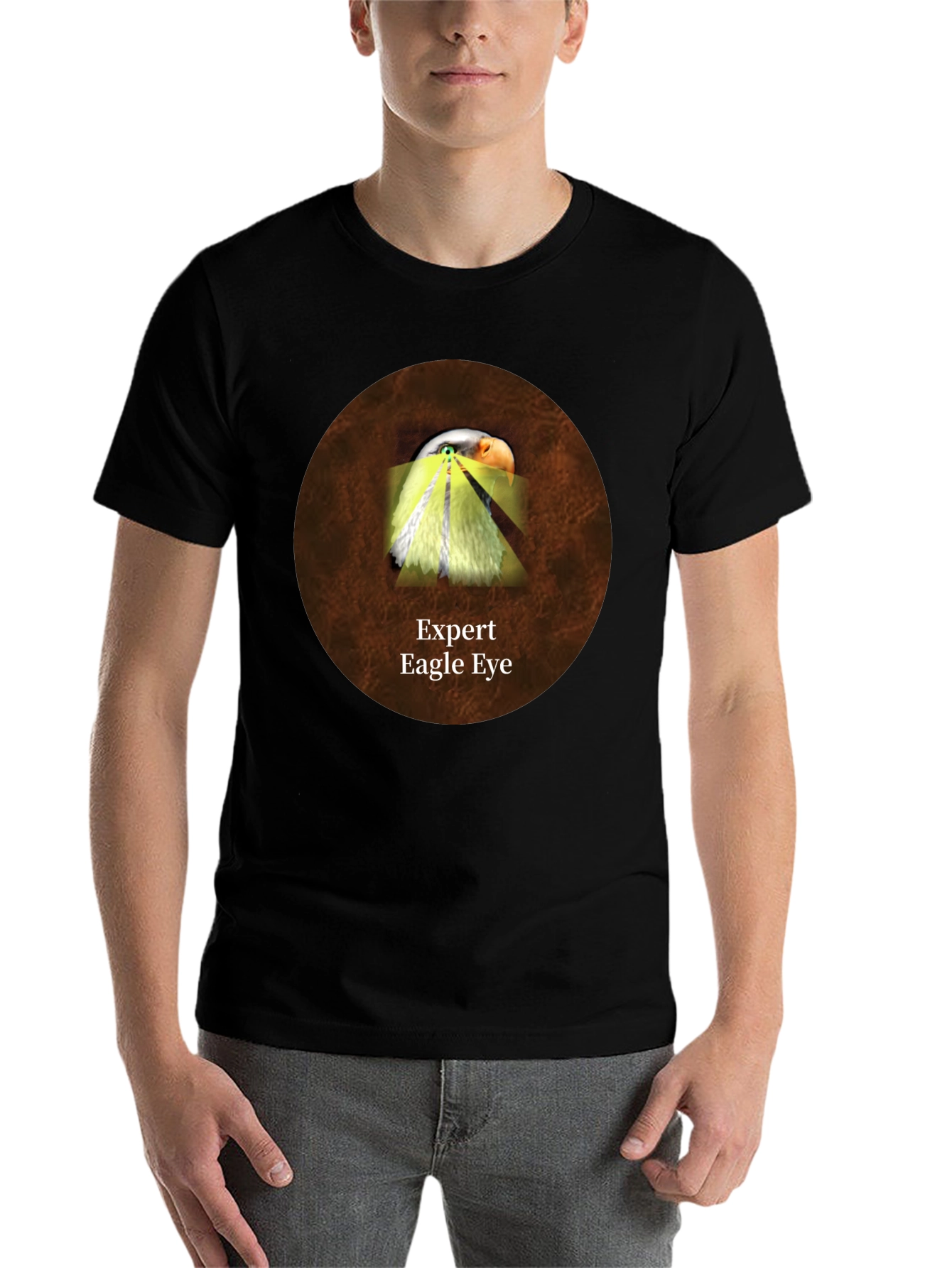 Black Expert Eagle Eye Graphic T-Shirt view 7