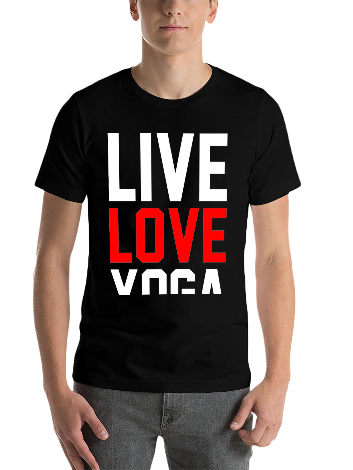 Live Love Yoga Graphic Tee - Black - 7