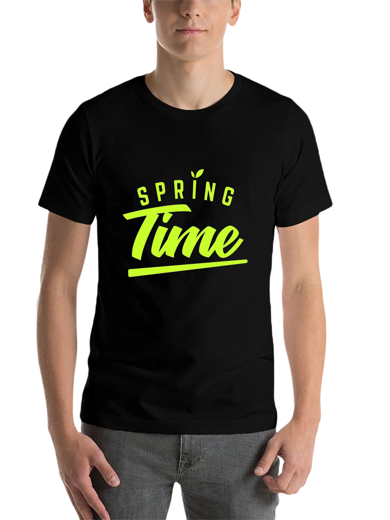 Black Spring Time Black T-Shirt view 7