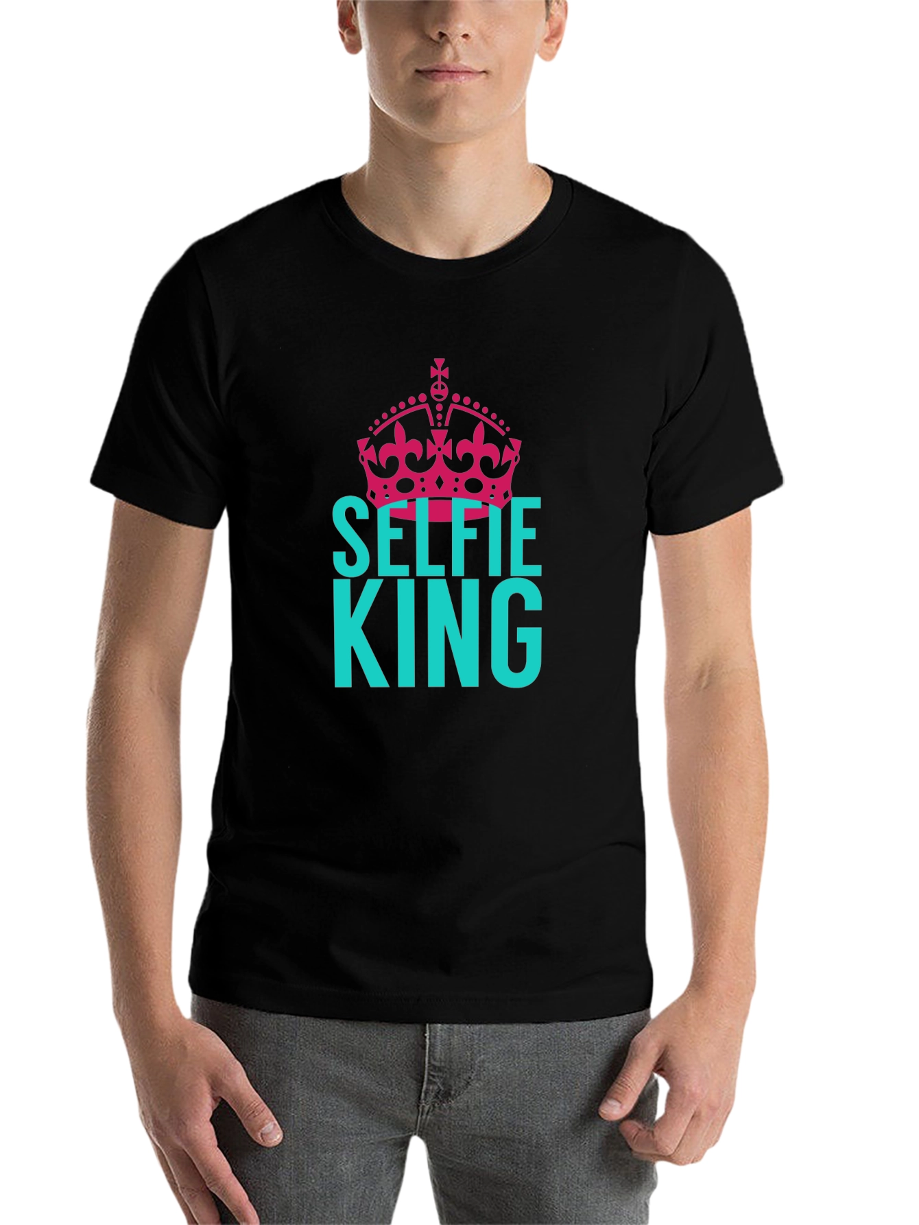 Selfie King Graphic Tee - Cool Design - 7