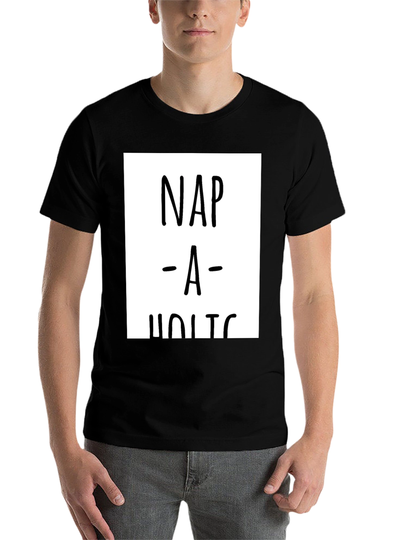 Black Nap-a-holic Graphic Tee - Comfort & Style view 7