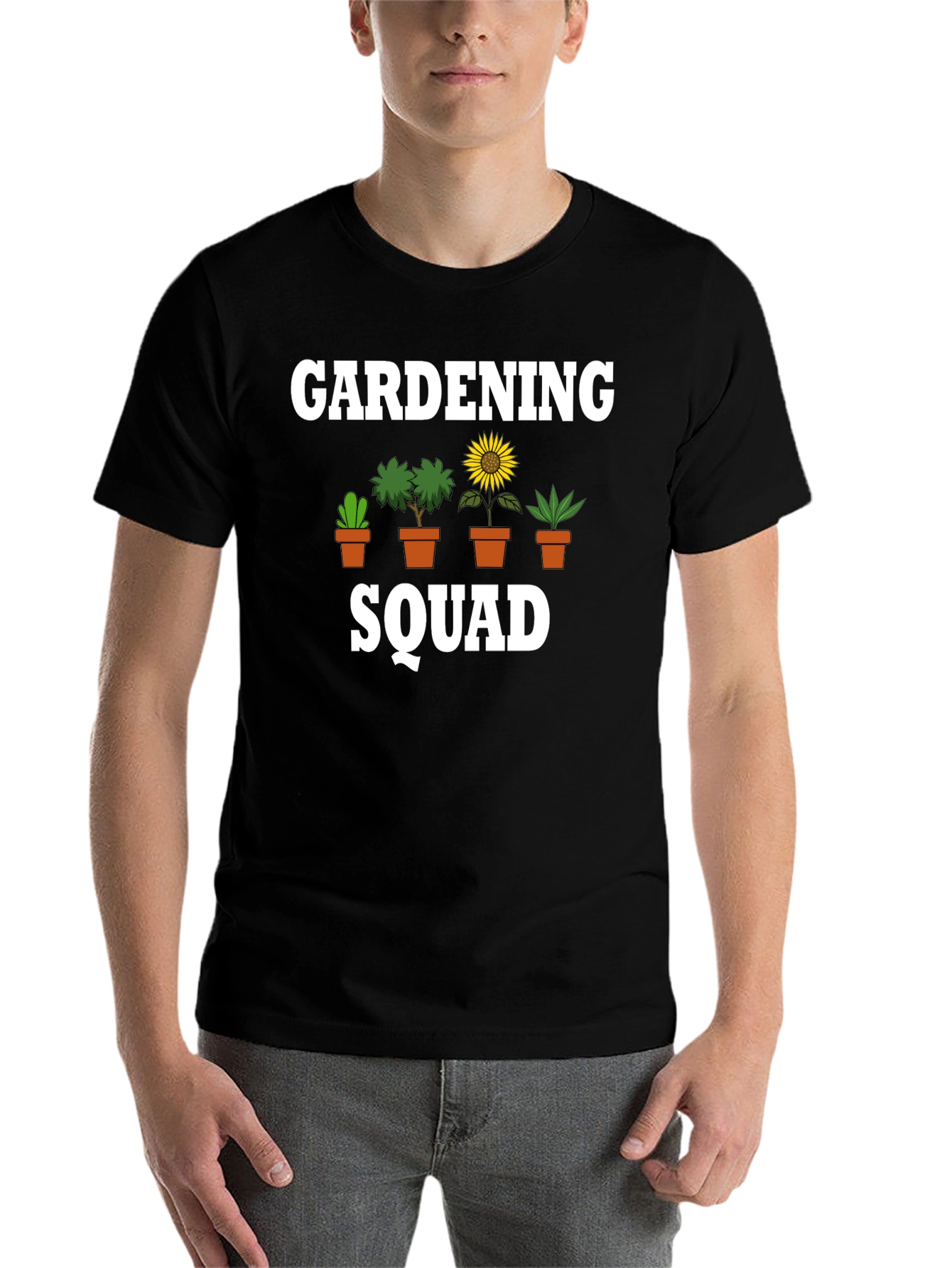 Black Gardening Squad T-Shirt - Plant Lover Tee view 7
