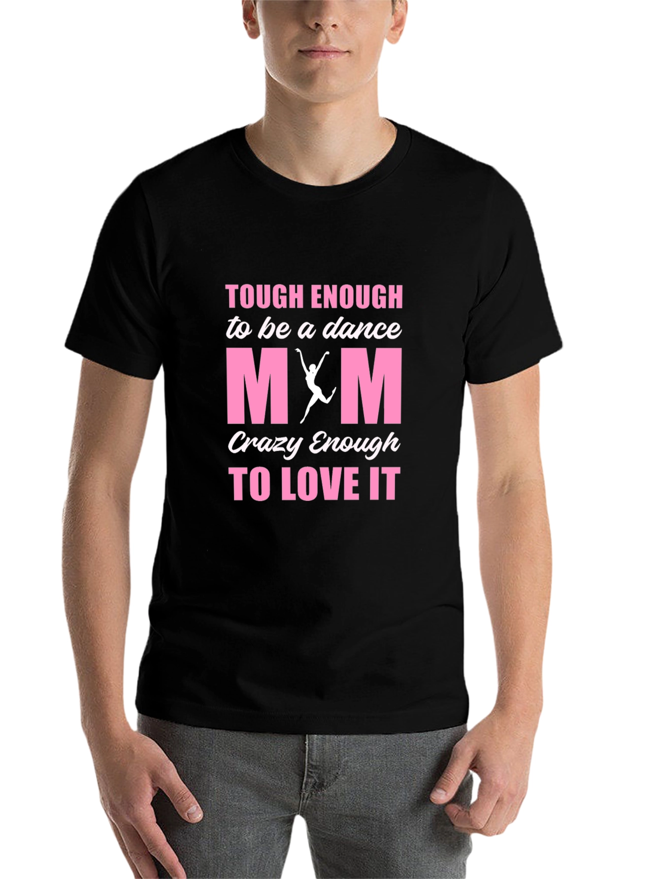 Black Dance Mom T-Shirt - Black Cotton Blend view 7
