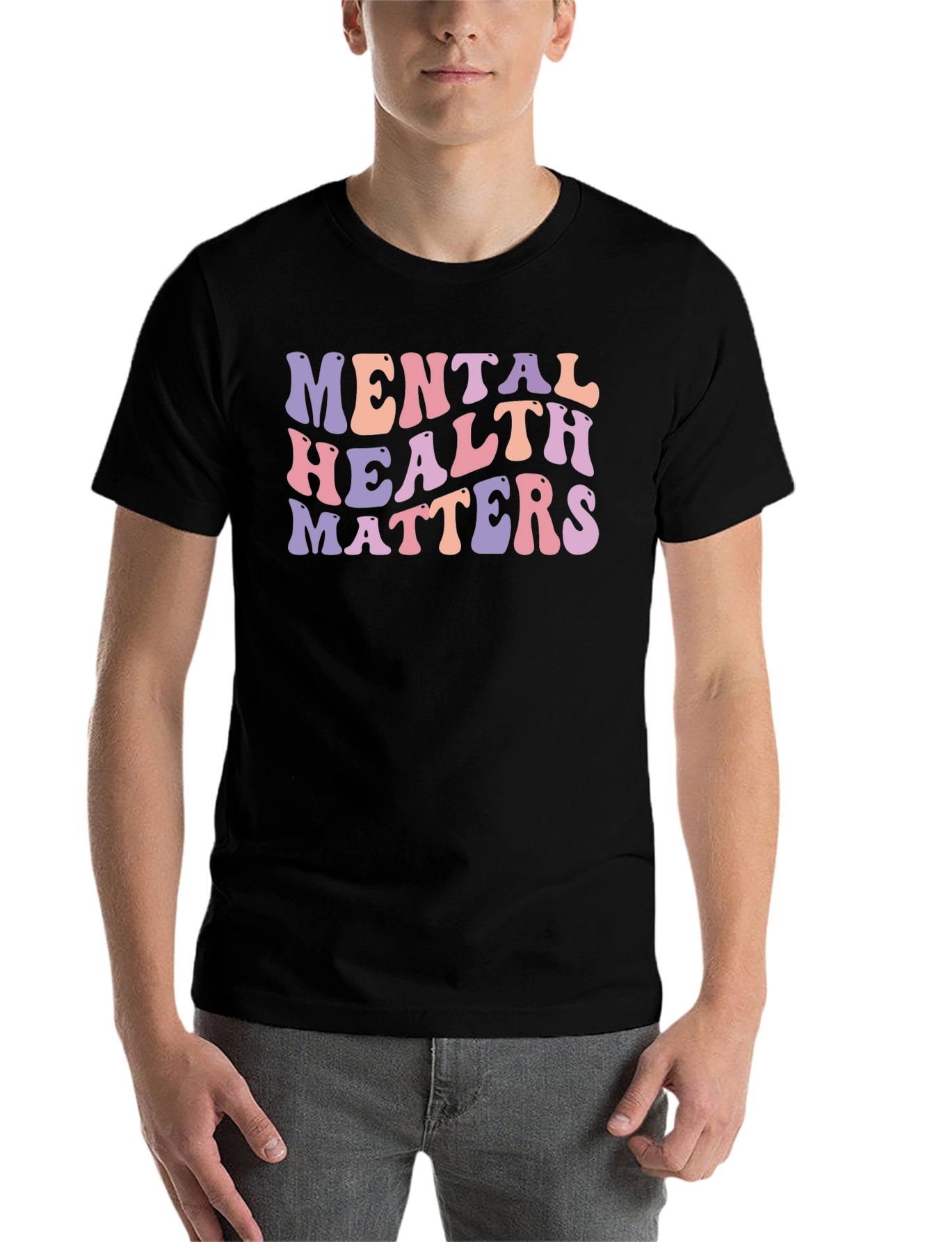 Black Mental Health Matters Graphic Tee view 7