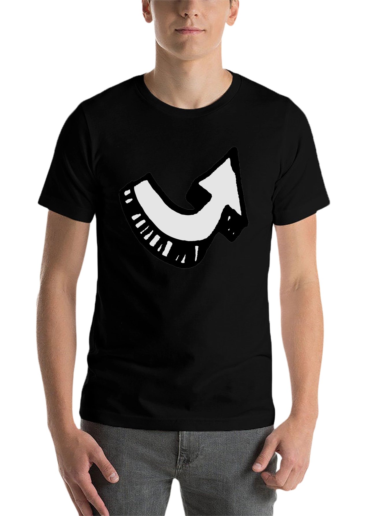 Black Arrow Graphic Black T-Shirt - Point the Way! view 7