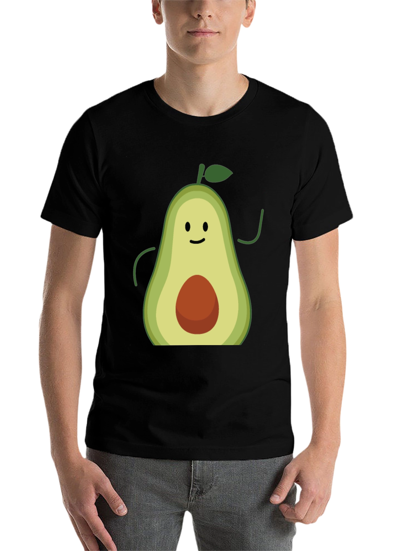 Black Avocado Graphic Tee - Funny Fruit T-Shirt view 7