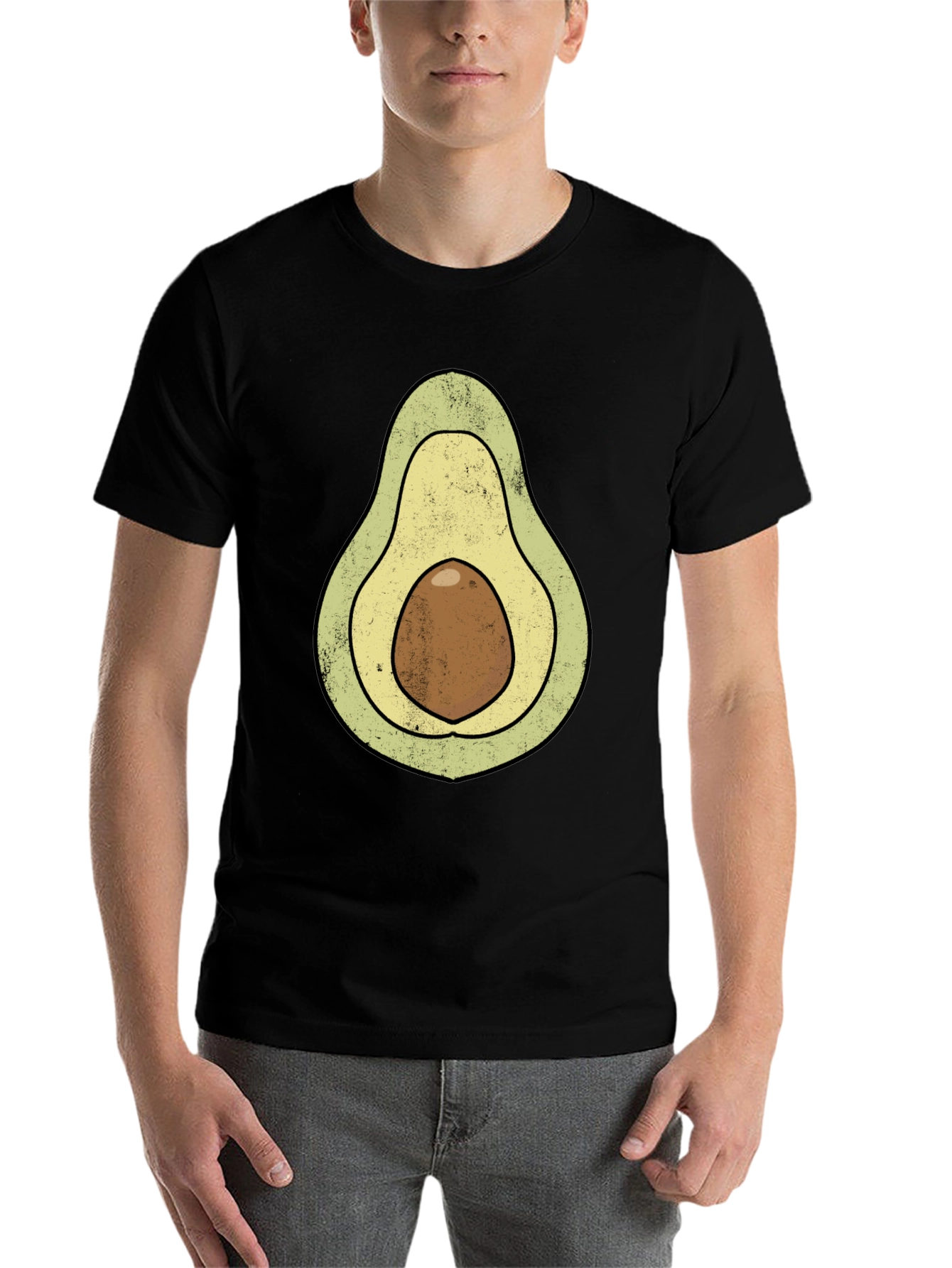 Black Avocado Graphic T-Shirt - Novelty Food Tee view 7