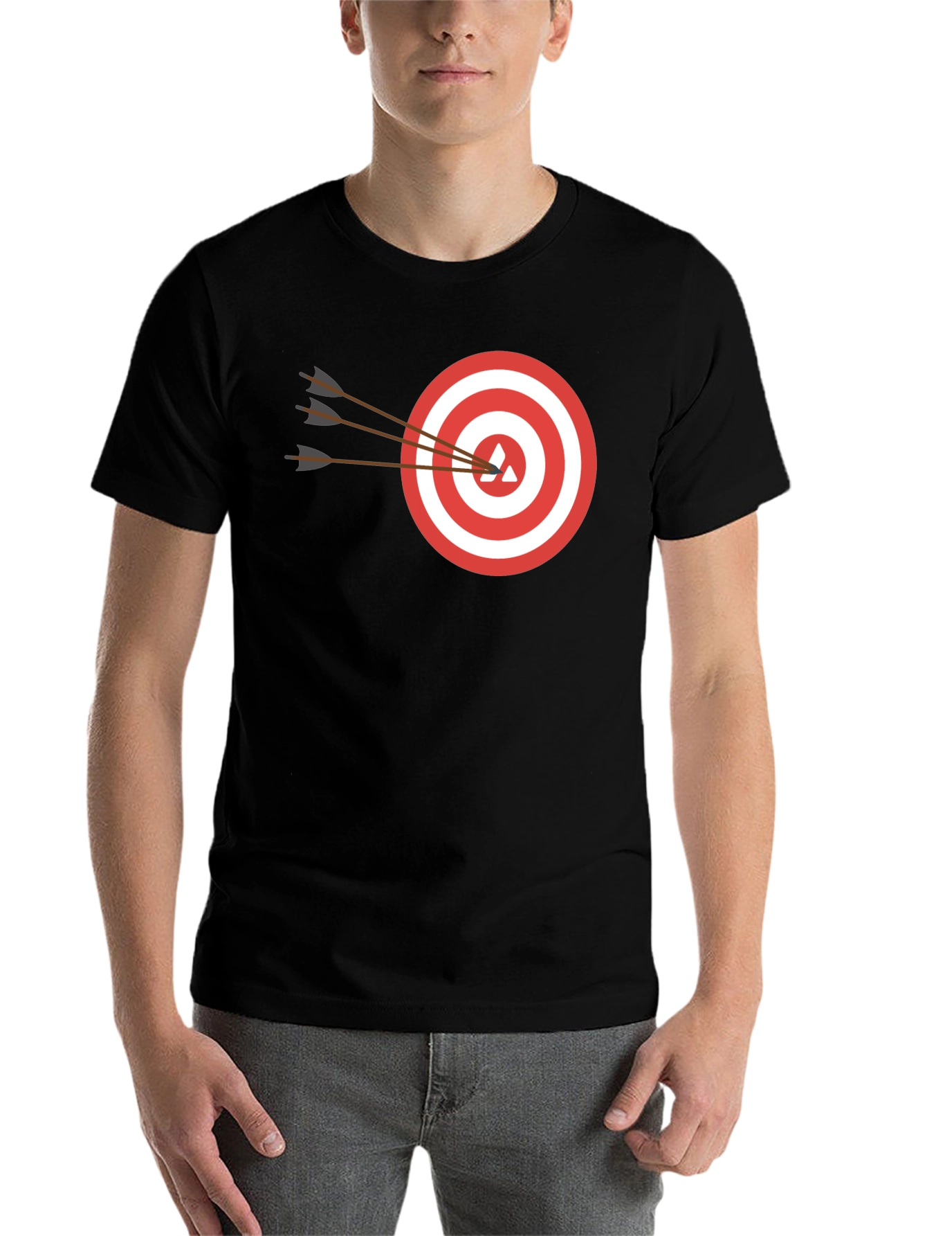 Black Target Practice T-Shirt - Bullseye Tee view 7
