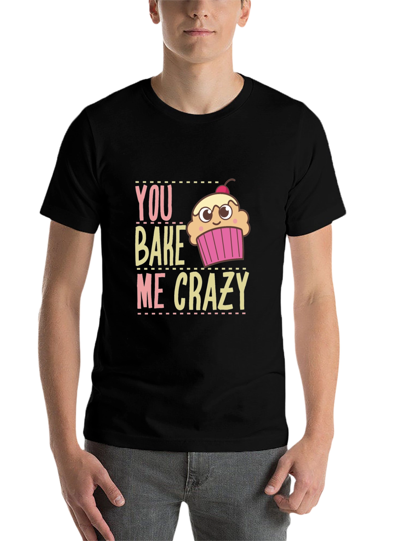 Black You Bake Me Crazy Graphic T-Shirt view 7
