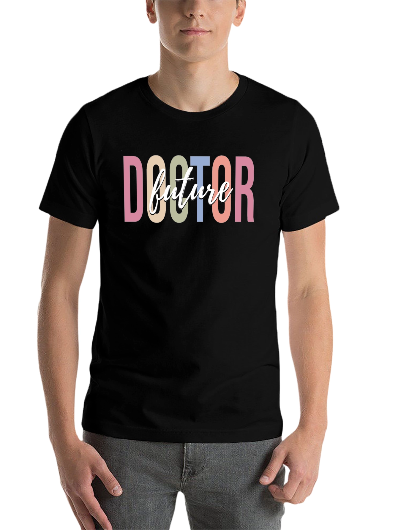 Black Future Doctor Graphic Tee - Unisex view 7