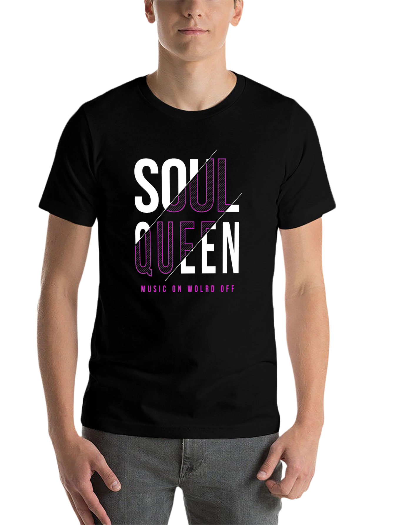 Black Soul Queen Black Graphic Tee view 7