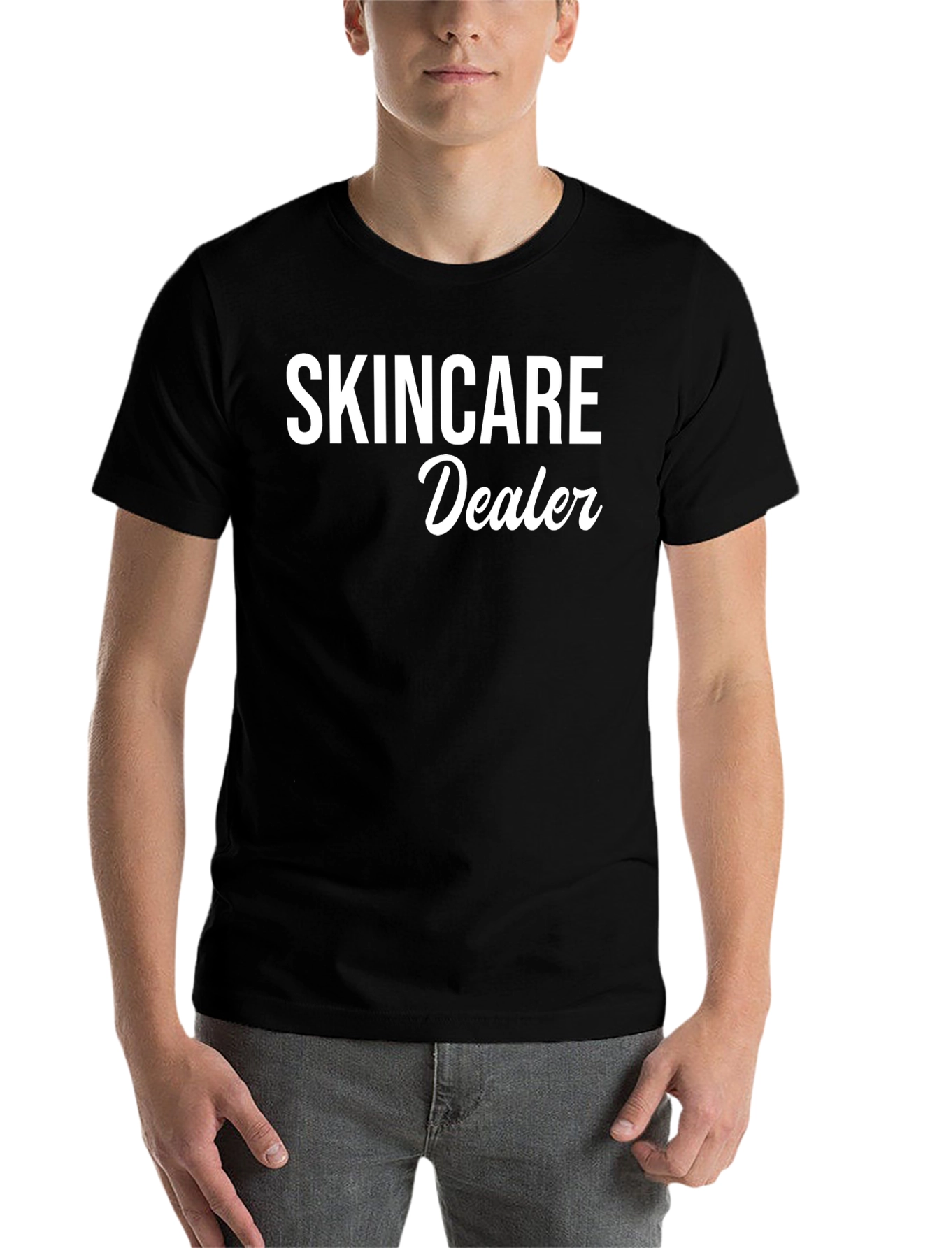 Black Skincare Dealer Black T-Shirt - Stylish & Comfortable view 7