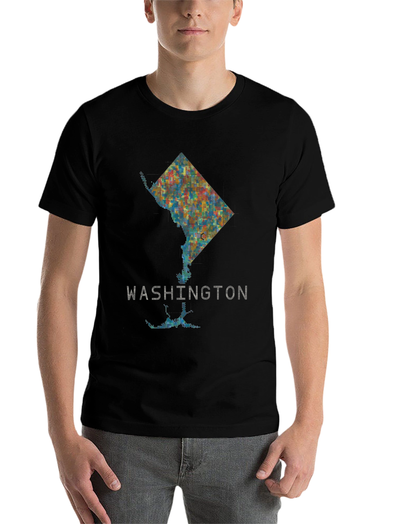 Black Washington D.C. Graphic T-Shirt view 7