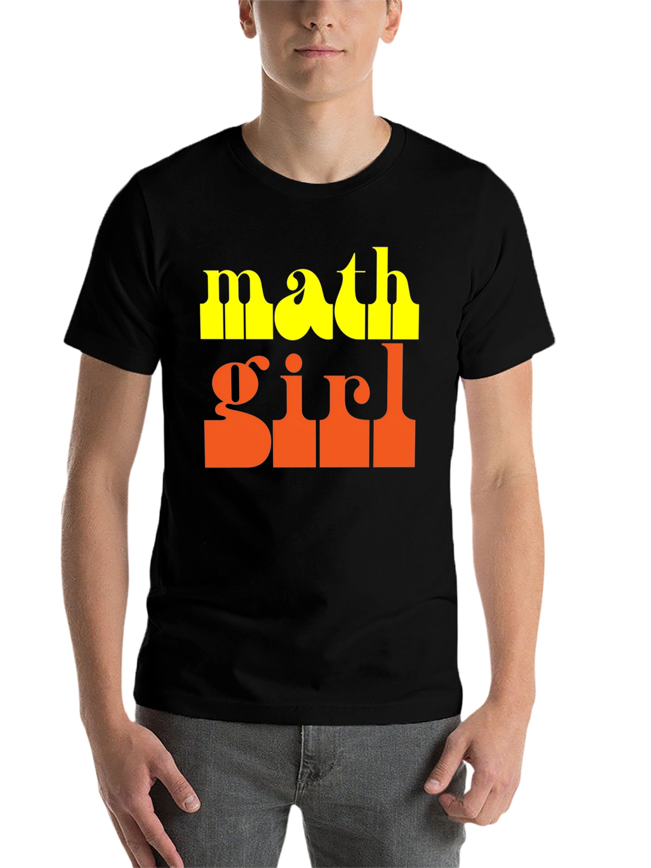 Black Math Girl Graphic T-Shirt view 7