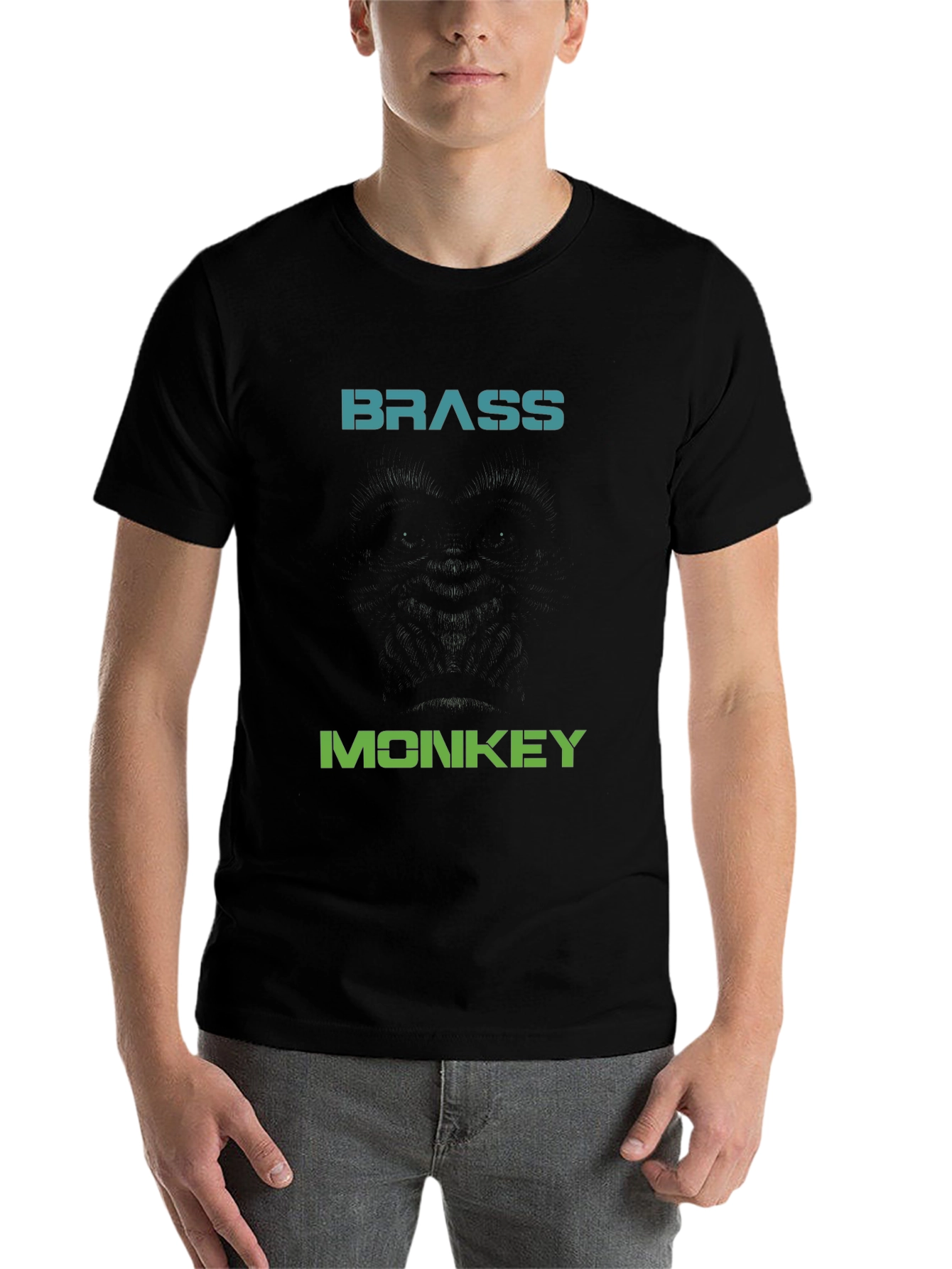 Black Brass Monkey Graphic Tee - Classic Hip Hop Style view 7