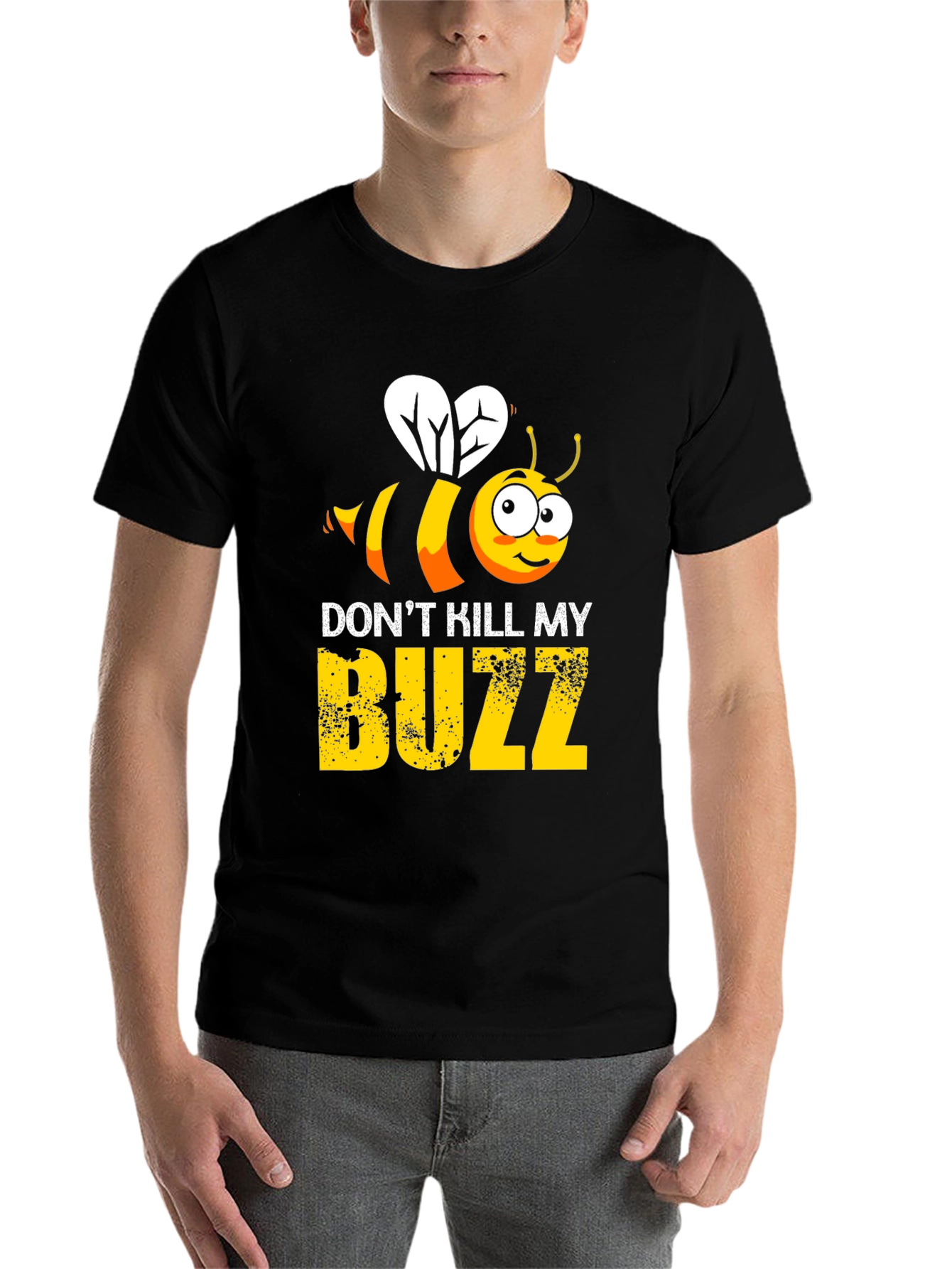 Black Don't Kill My Buzz Graphic T-Shirt view 7