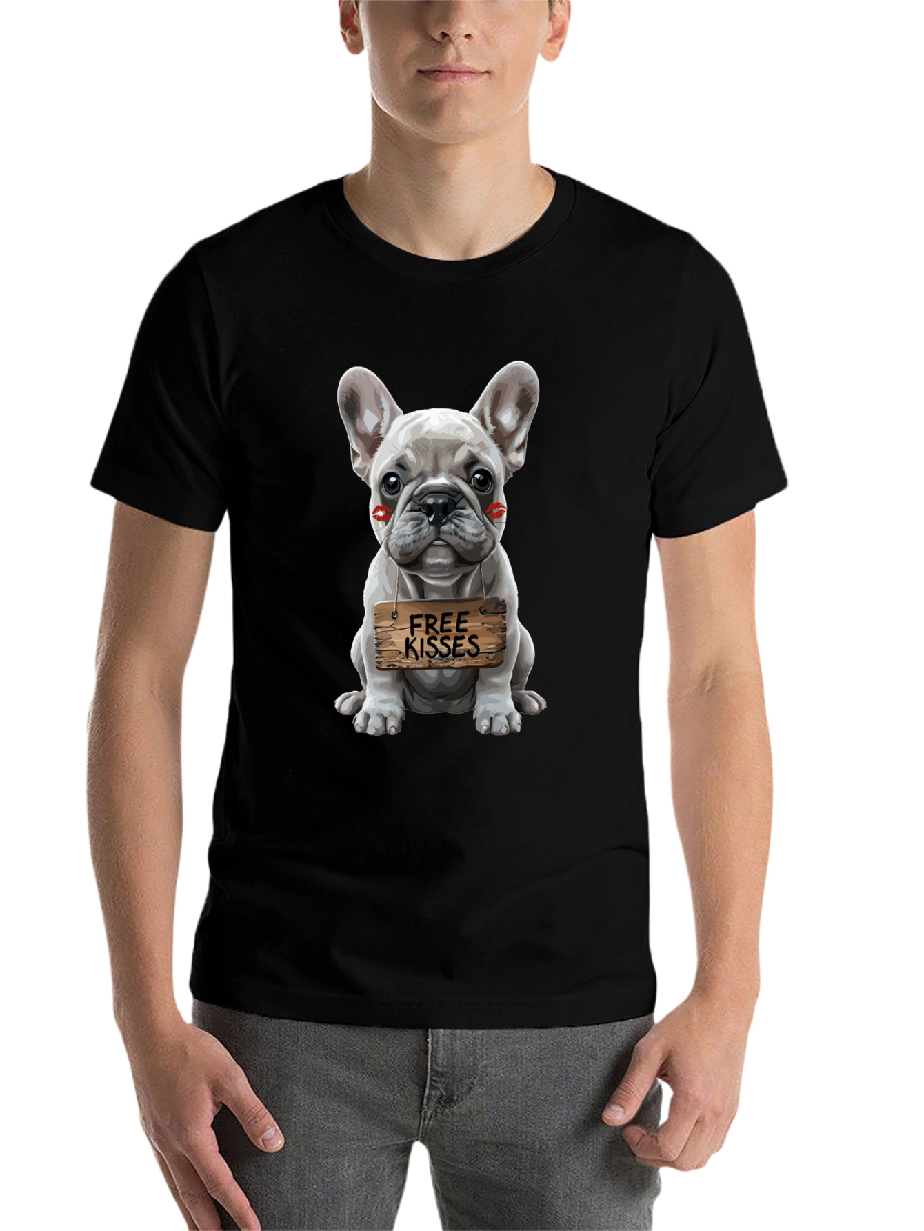 Black Dog Kisses Graphic Tee view 7