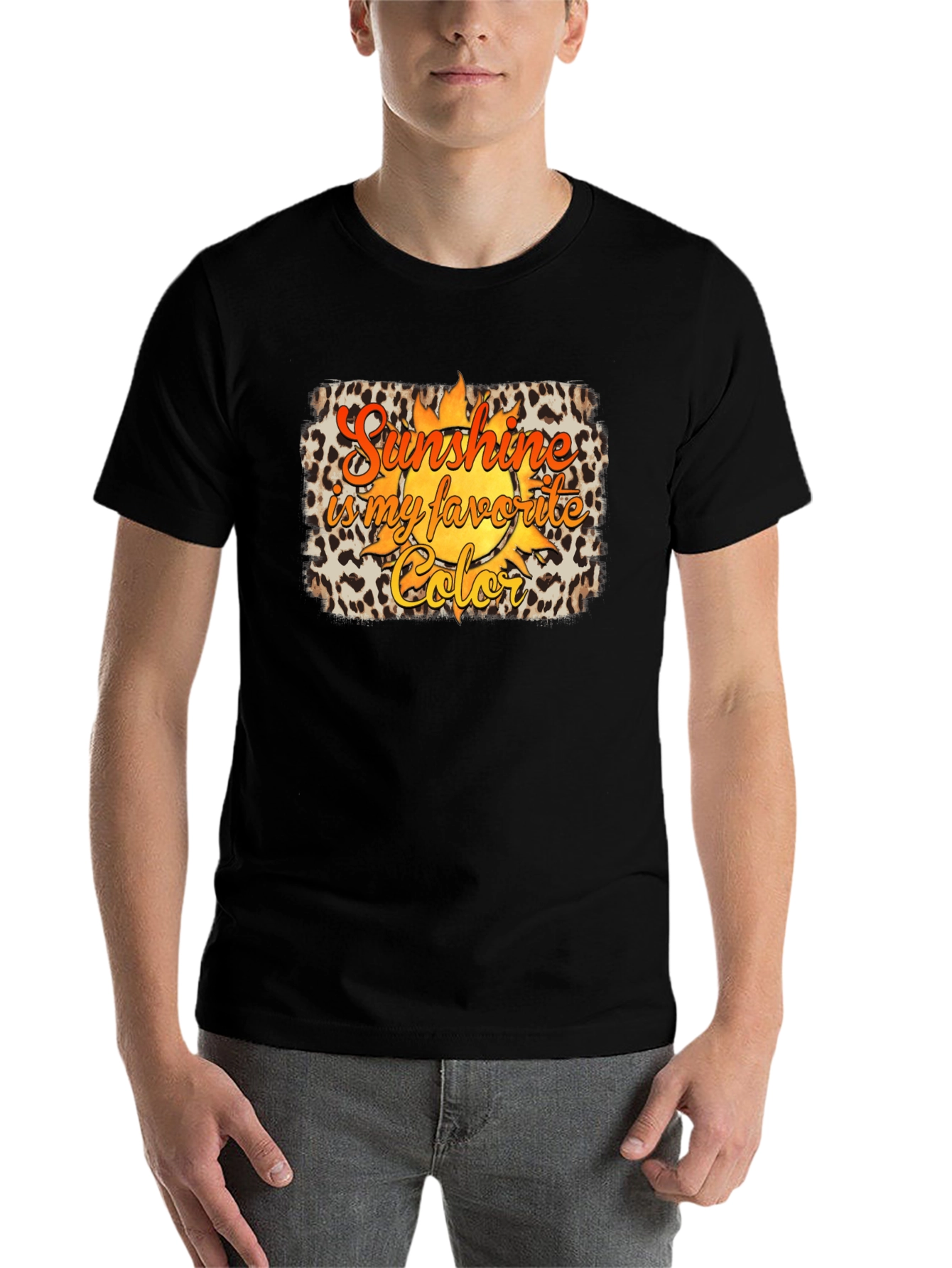 Black Sunshine is My Favorite Color Graphic T-Shirt view 7