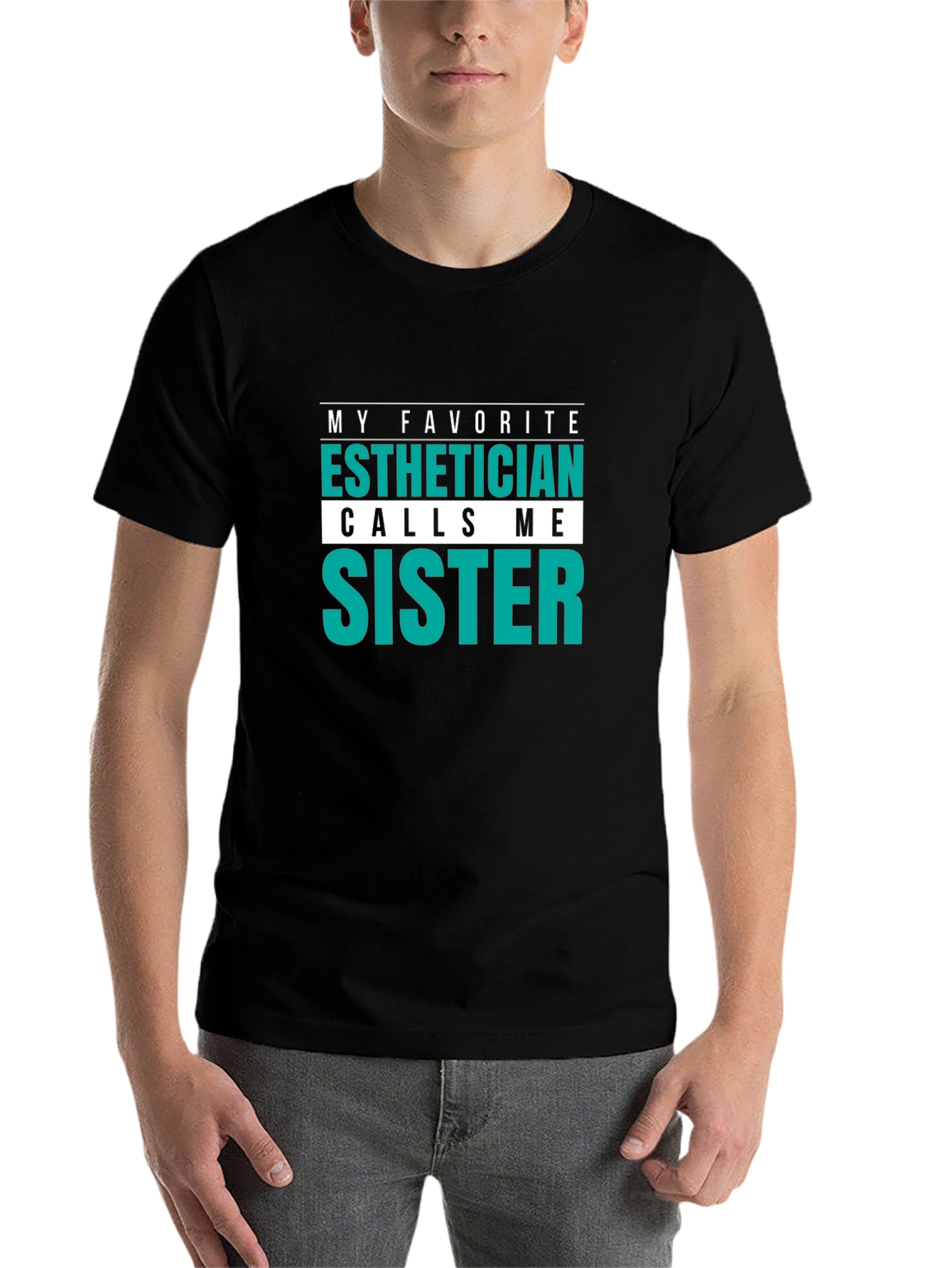 Black Esthetician Sister Tee - Novelty Gift view 7