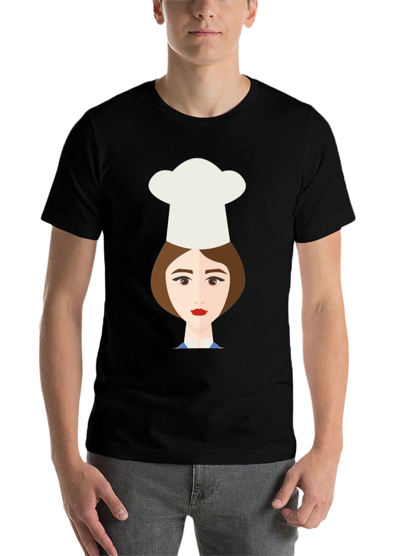 Black Chef Girl Graphic Tee - Unique Design, Soft Cotton view 7