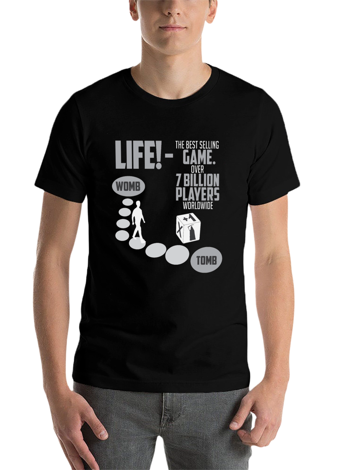 Black Life is a Game T-Shirt - Womb to Tomb view 7